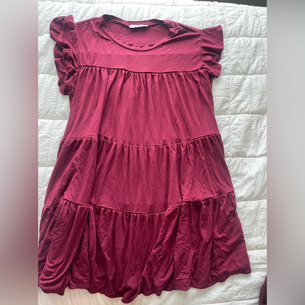 Francesca's Collections Burgundy Blouse